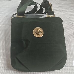 BAGGALINI RFID MINI HANOVER CROSSBODY BAG IN DARK GREEN